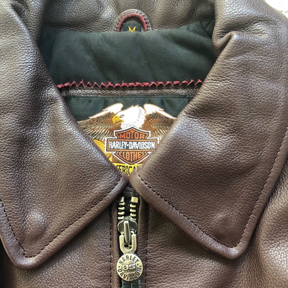 SOLD. NWT- Harley Davidson Leather Jacket - Picture 9 of 10